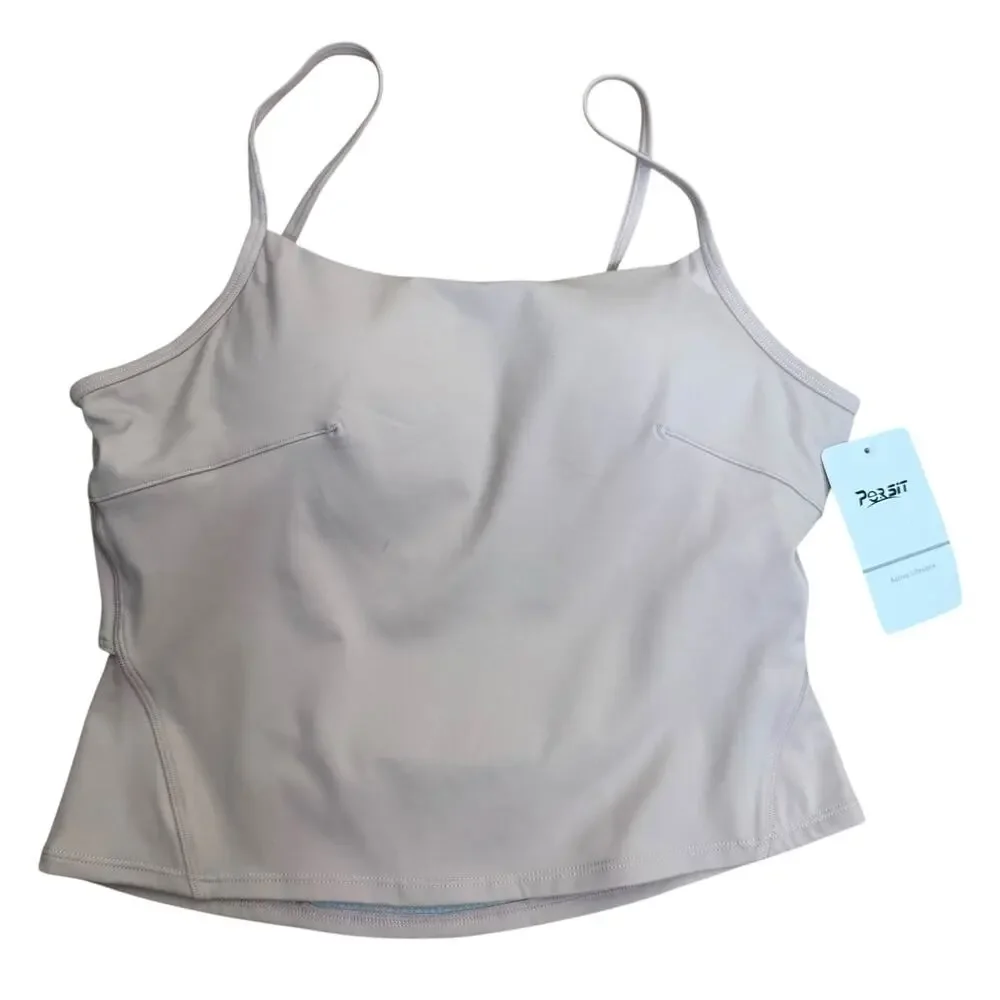 NWT Persit Active Tanks Medium Lot of 2 Built in Bra Athletic Athleisure Cutout - Picture 10 of 12
